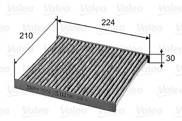 Valeo 715756 Filter, Innenraumluft