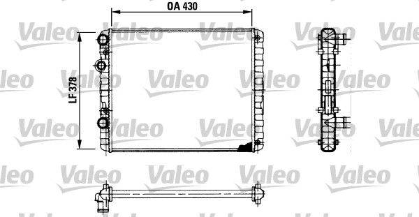 Valeo 730956 Kühler, Motorkühlung