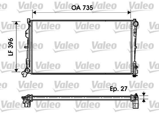 Valeo 732956 Kühler, Motorkühlung
