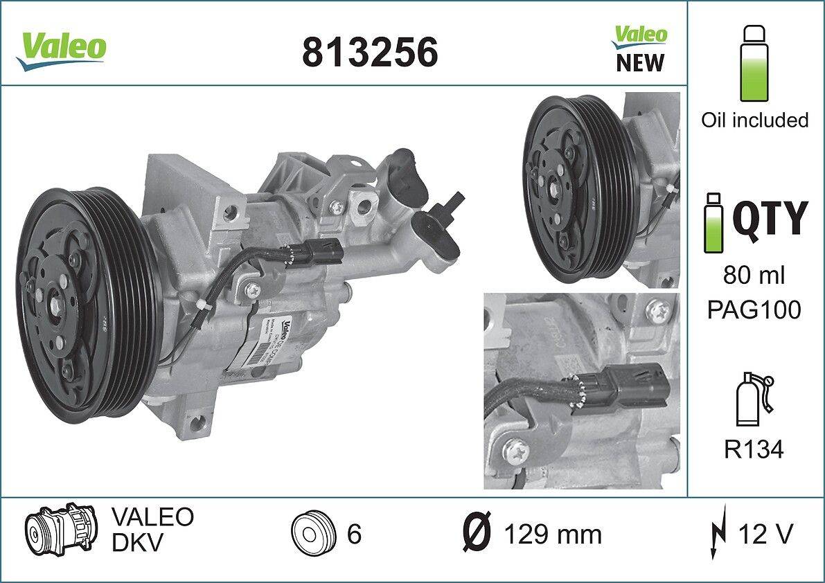 Valeo 813256 Kompressor, Klimaanlage