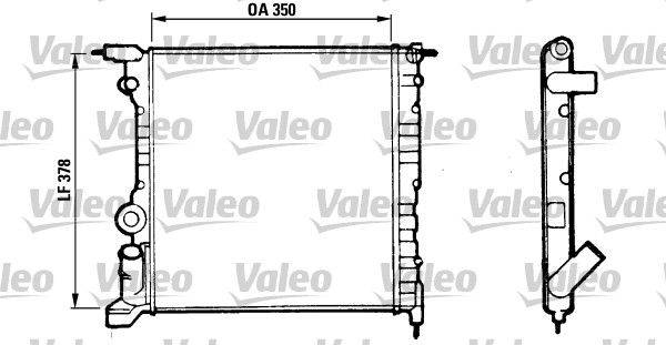 Valeo 816656 Kühler, Motorkühlung
