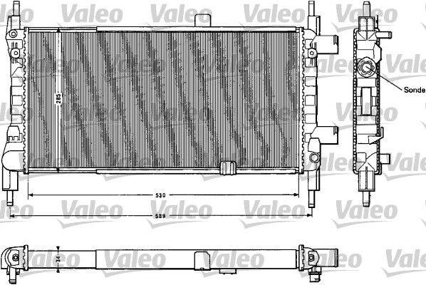 Valeo 883856 Kühler, Motorkühlung