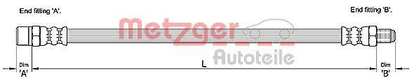 Metzger 4110257 Bremsschlauch