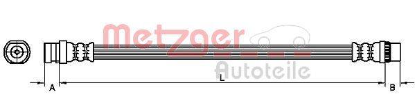 Metzger 4110457 Bremsschlauch