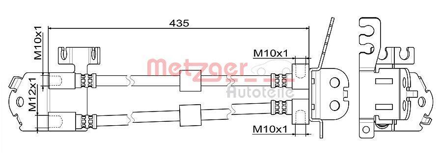 Metzger 4111357 Bremsschlauch