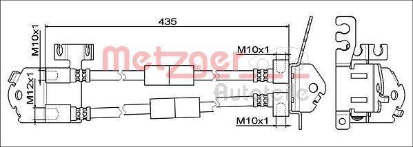 Metzger 4111557 Bremsschlauch