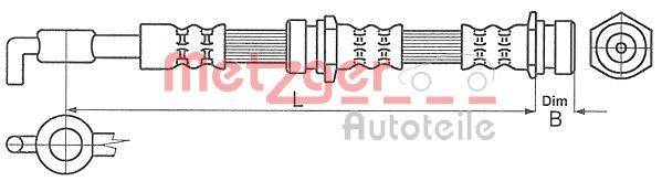 Metzger 4114057 Bremsschlauch