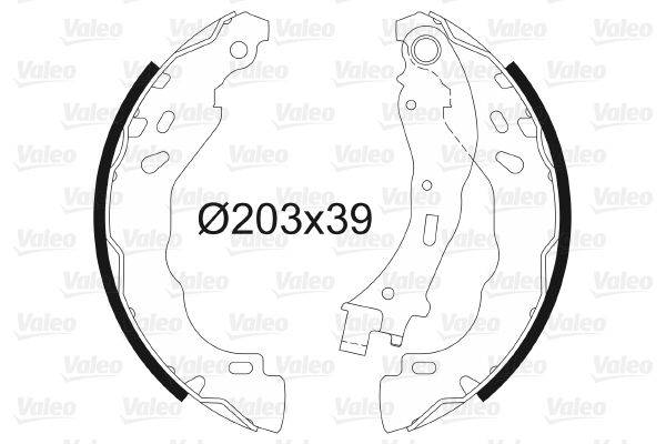 Valeo 564157 Bremsbackensatz