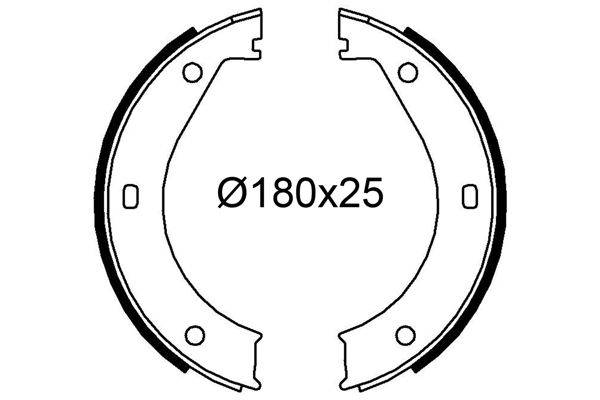 Valeo 564257 Bremsbackensatz
