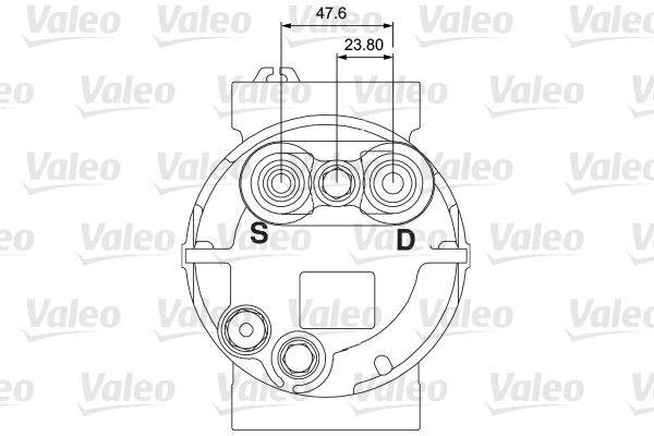 Valeo 716657 Kompressor, Klimaanlage