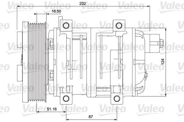 Valeo 716657 Kompressor, Klimaanlage