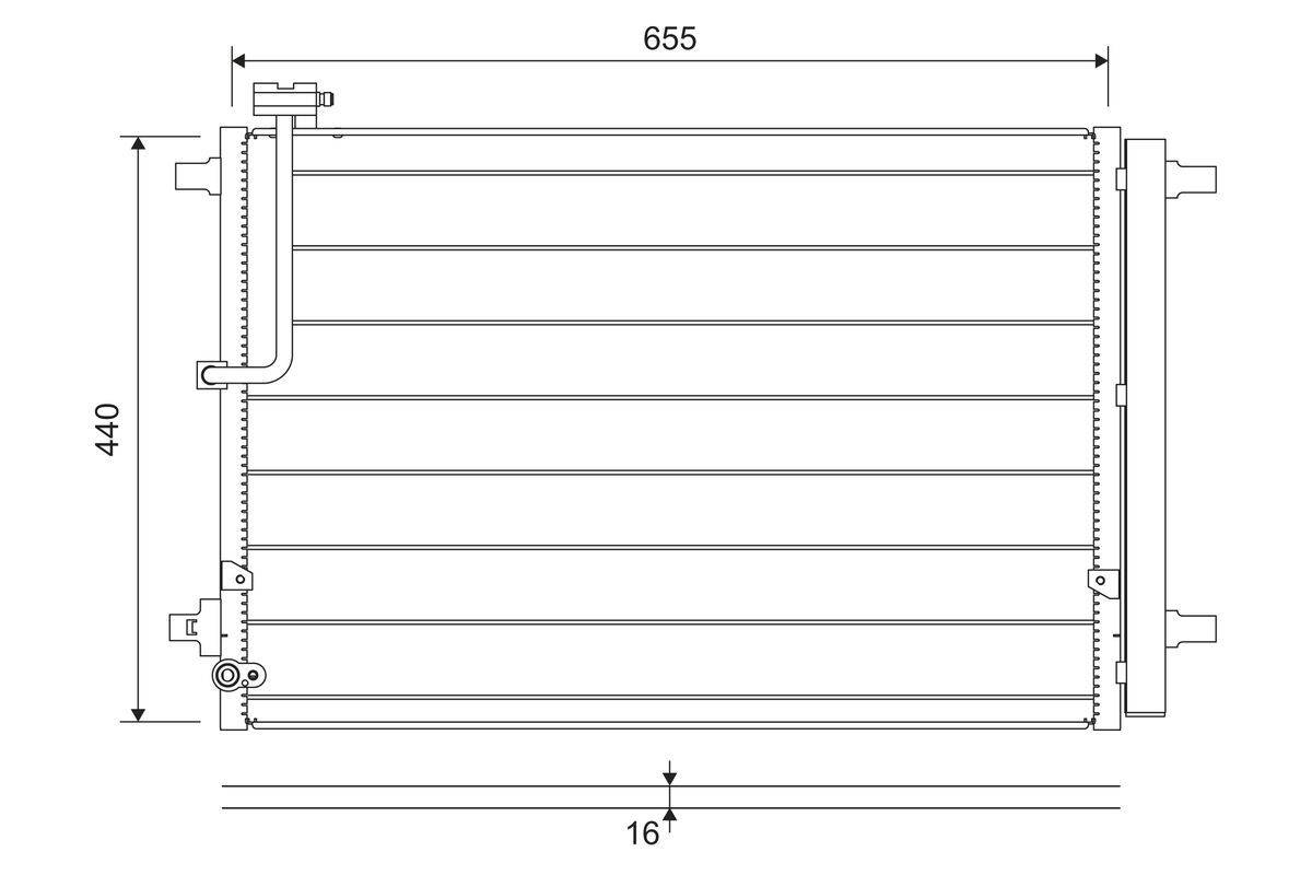 Valeo 822657 Kondensator, Klimaanlage