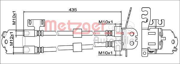 Metzger 4111558 Bremsschlauch