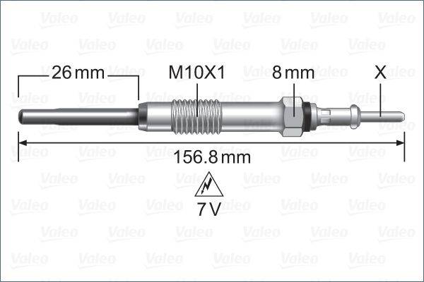 Valeo 345258 Glühkerze