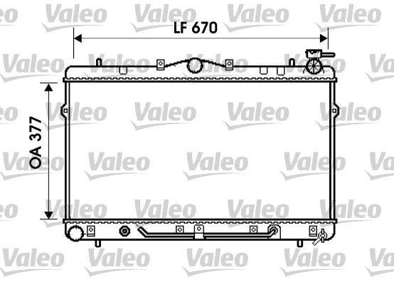 Valeo 734258 Kühler, Motorkühlung
