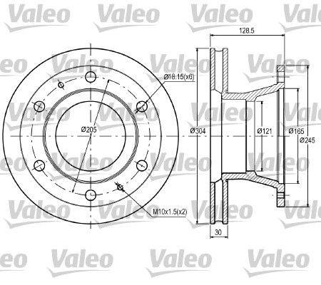 Valeo 187059 Bremsscheibe