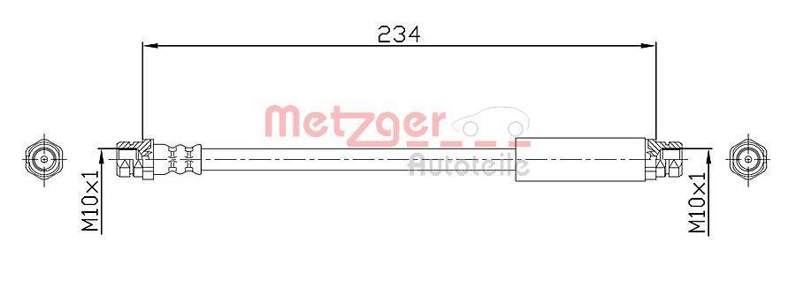 Metzger 4110359 Bremsschlauch