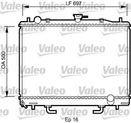 Valeo 735059 Kühler, Motorkühlung