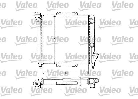 Valeo 883959 Kühler, Motorkühlung