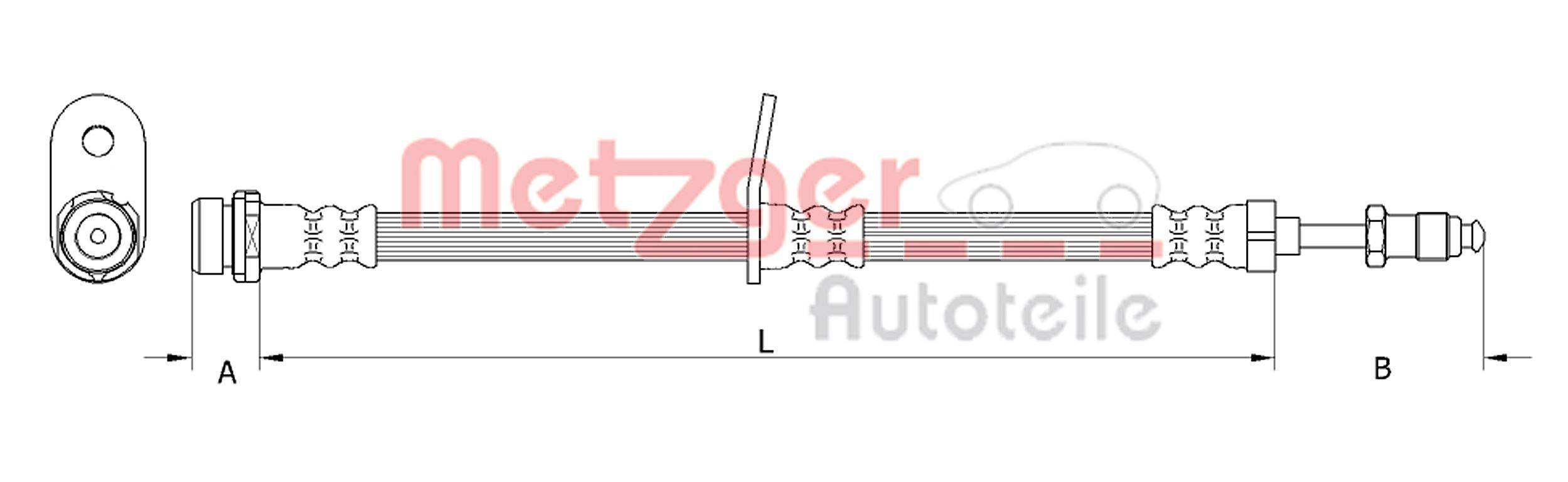 Metzger 4111360 Bremsschlauch