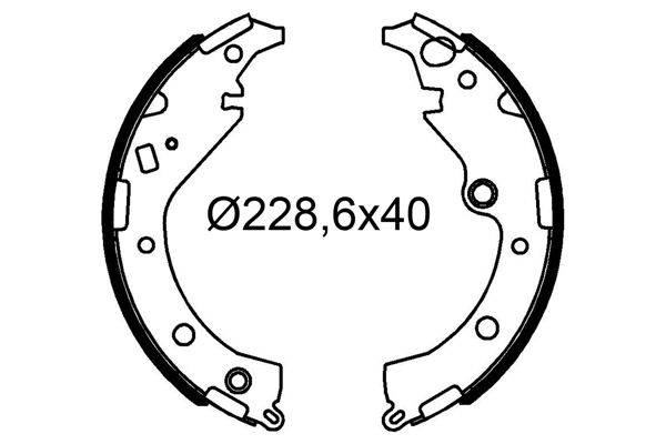 Valeo 564260 Bremsbackensatz
