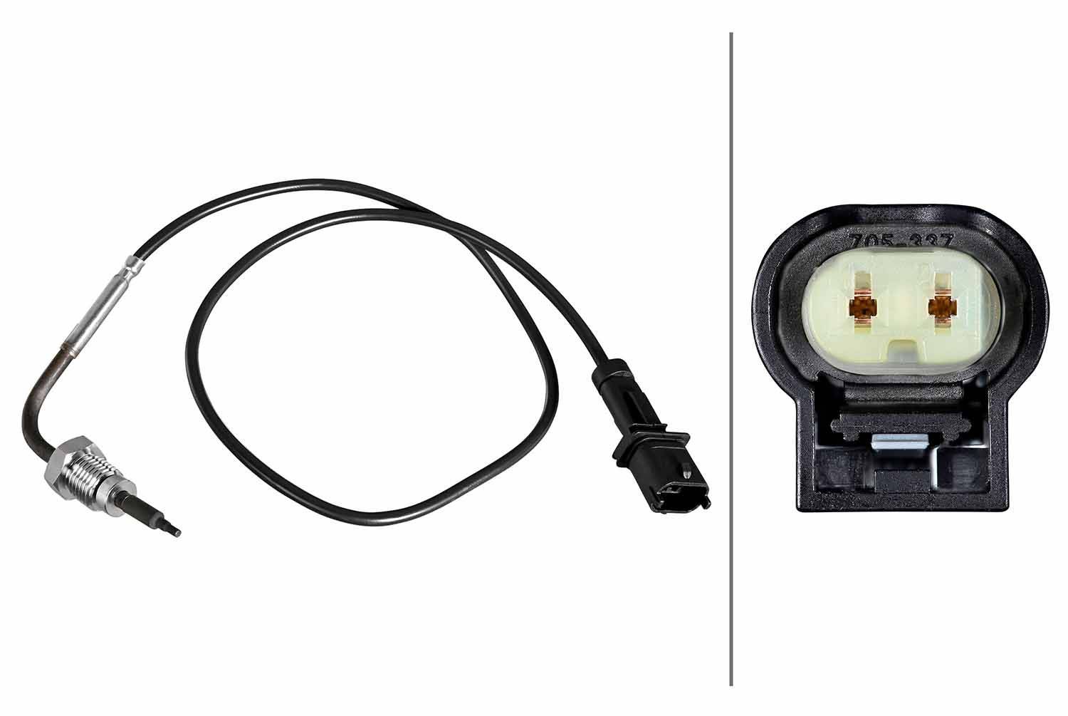 Hella 6PT010376-661 Sensor, Abgastemperatur