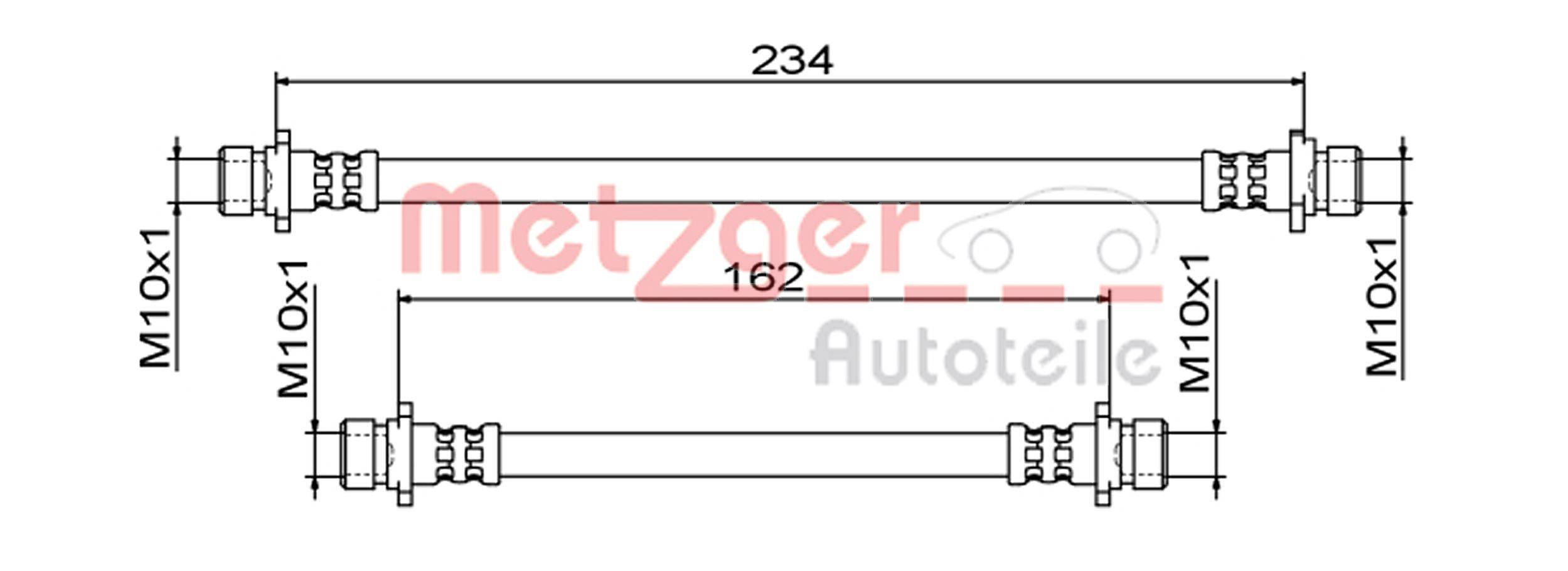 Metzger 4111861 Bremsschlauch
