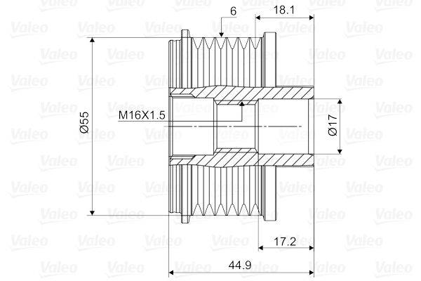 Valeo 588061 Generatorfreilauf
