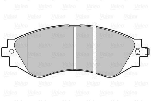 Valeo 598361 Bremsbelagsatz, Scheibenbremse