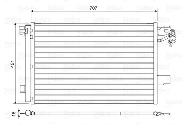 Valeo 814461 Kondensator, Klimaanlage