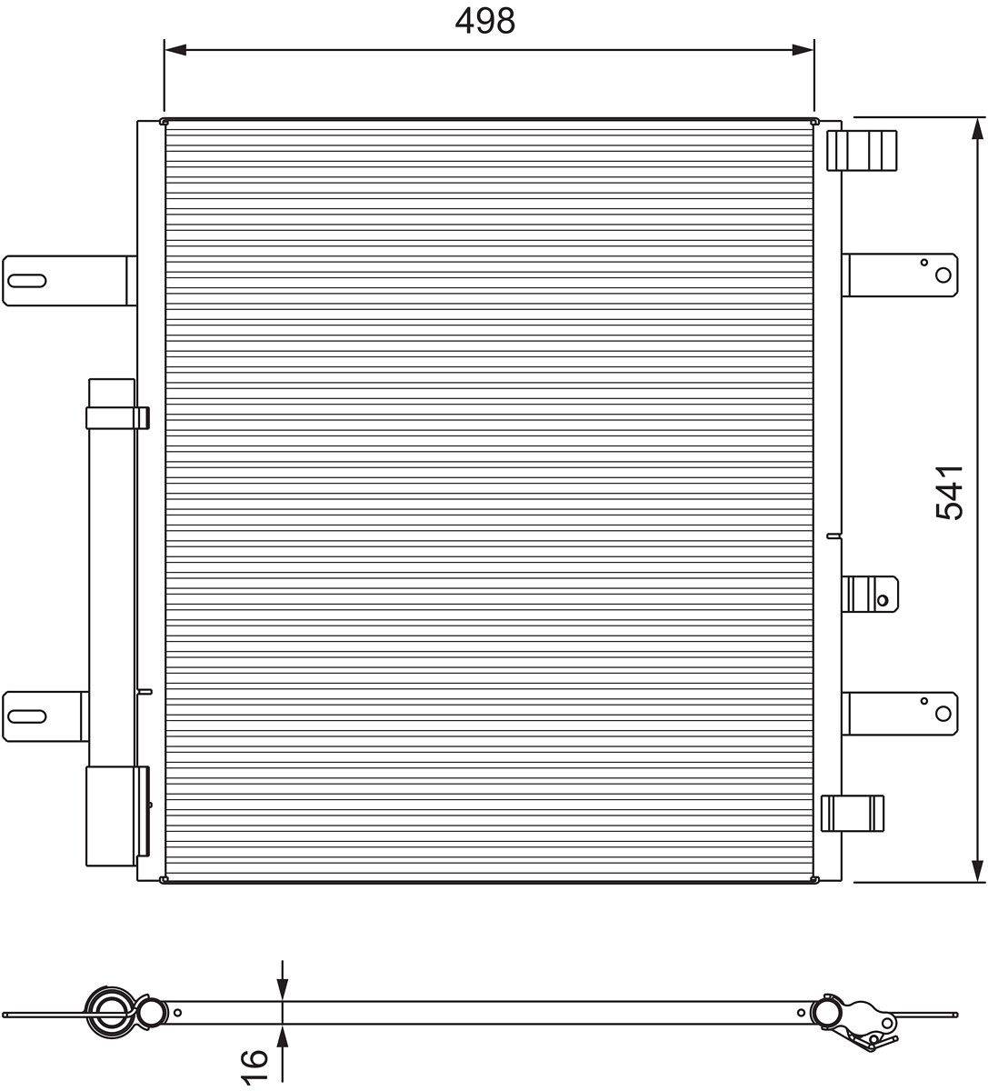 Valeo 815061 Kondensator, Klimaanlage