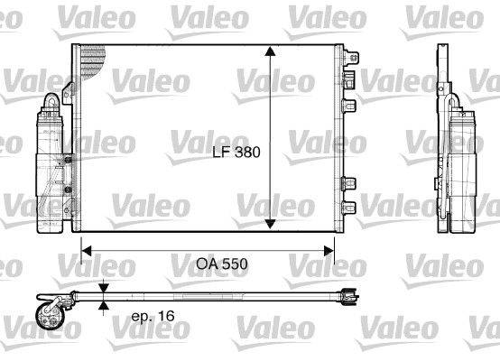 Valeo 817661 Kondensator, Klimaanlage