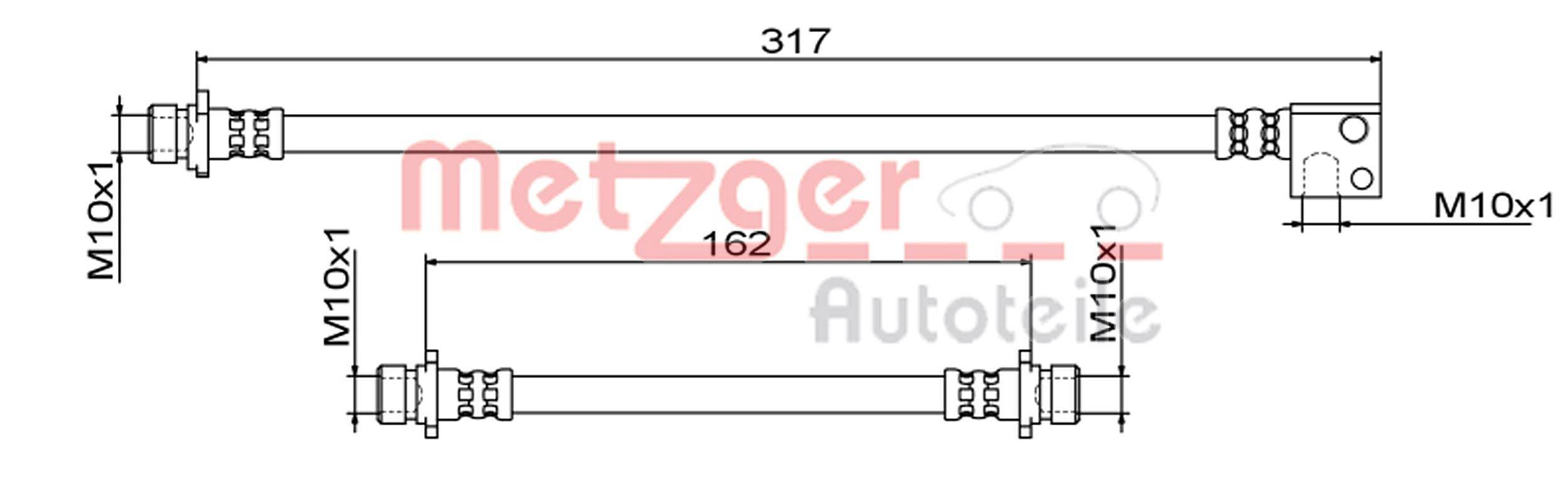 Metzger 4111862 Bremsschlauch