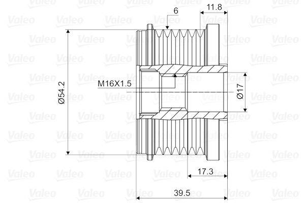 Valeo 588062 Generatorfreilauf