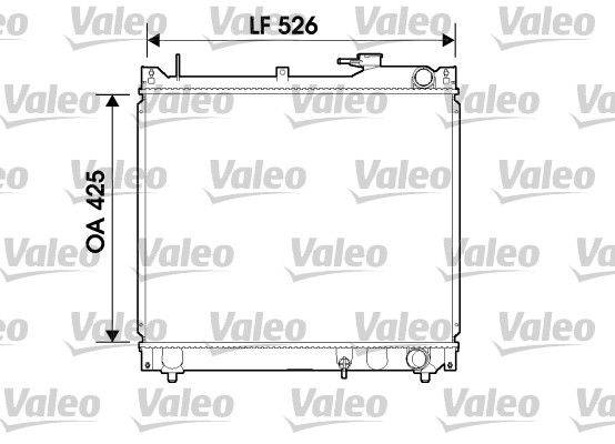 Valeo 734162 Kühler, Motorkühlung
