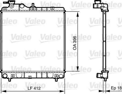 Valeo 735562 Kühler, Motorkühlung