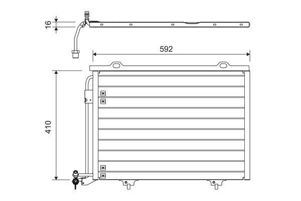 Valeo 817562 Kondensator, Klimaanlage
