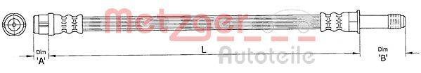 Metzger 4110363 Bremsschlauch