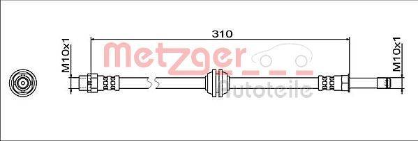 Metzger 4112063 Bremsschlauch