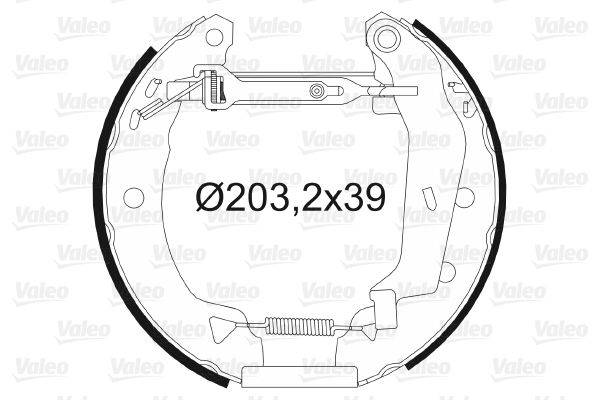 Valeo 554663 Bremsbackensatz
