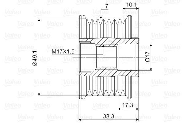 Valeo 588063 Generatorfreilauf