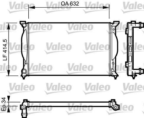 Valeo 732963 Kühler, Motorkühlung