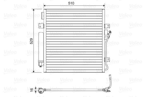 Valeo 814163 Kondensator, Klimaanlage