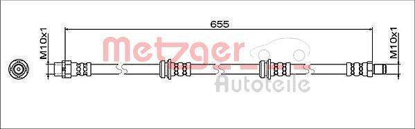 Metzger 4112064 Bremsschlauch