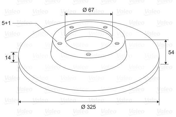 Valeo 197764 Bremsscheibe