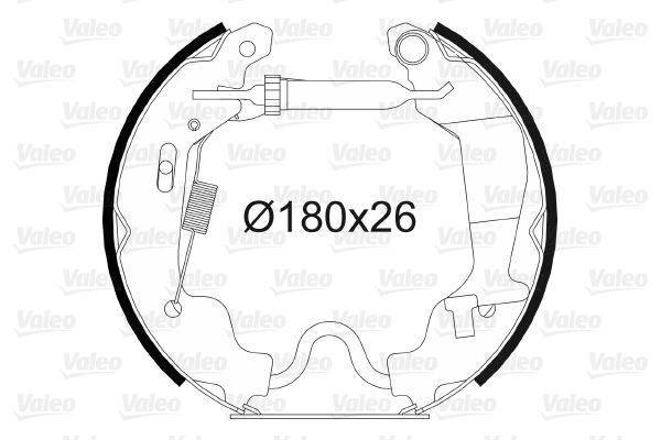 Valeo 554764 Bremsbackensatz