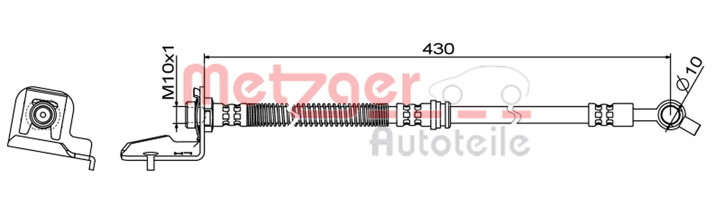 Metzger 4111865 Bremsschlauch