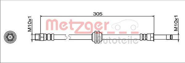 Metzger 4112065 Bremsschlauch