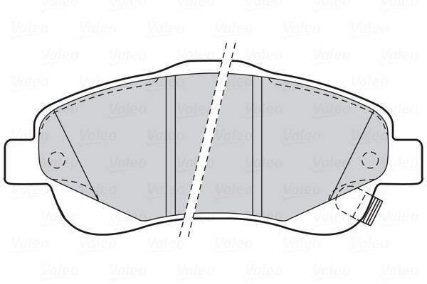 Valeo 301665 Bremsbelagsatz, Scheibenbremse