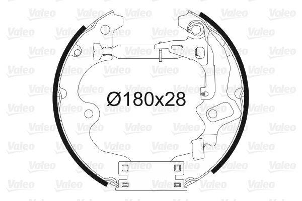 Valeo 554865 Bremsbackensatz